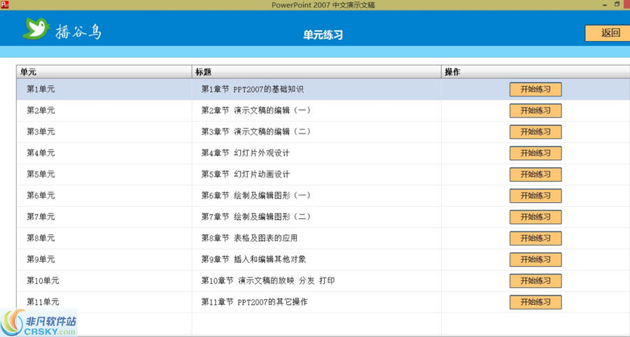 播谷鸟计算机职称PowerPoint2007中文演示文稿