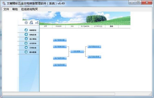 文樾五金交电销售管理系统