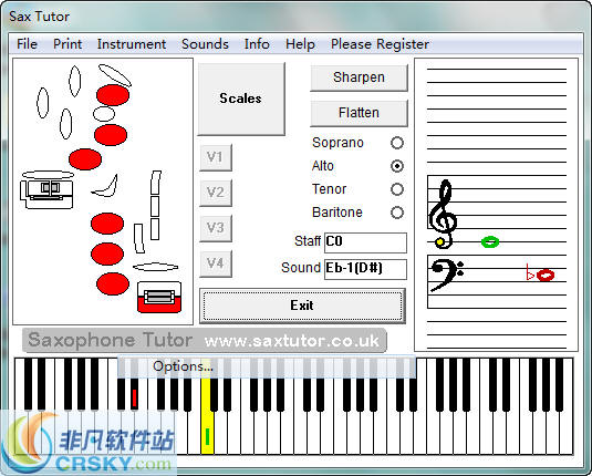 SaxTutor(萨克斯学习软件)