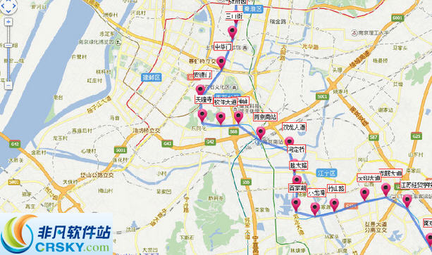 南京2016版地铁线路图