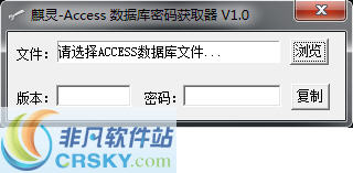 麒灵Access数据库密码恢复工具