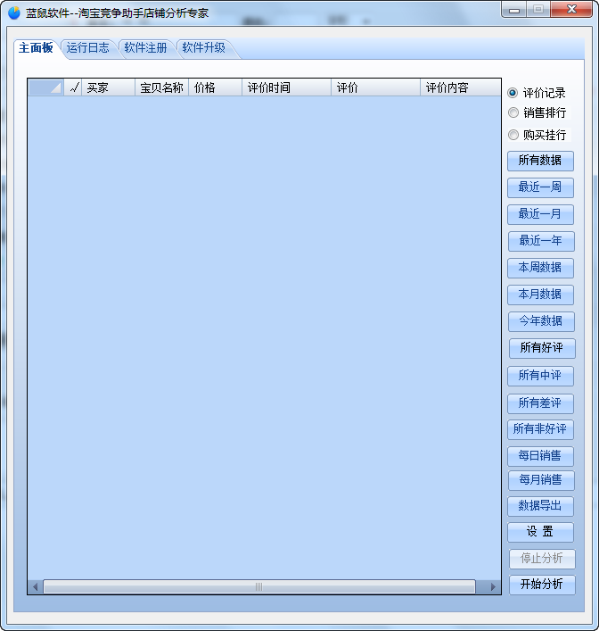 蓝鼠淘宝竞争助手店铺分析专家