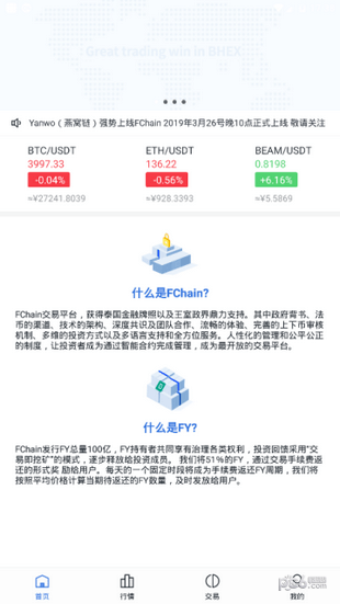 fchain行业链交易所